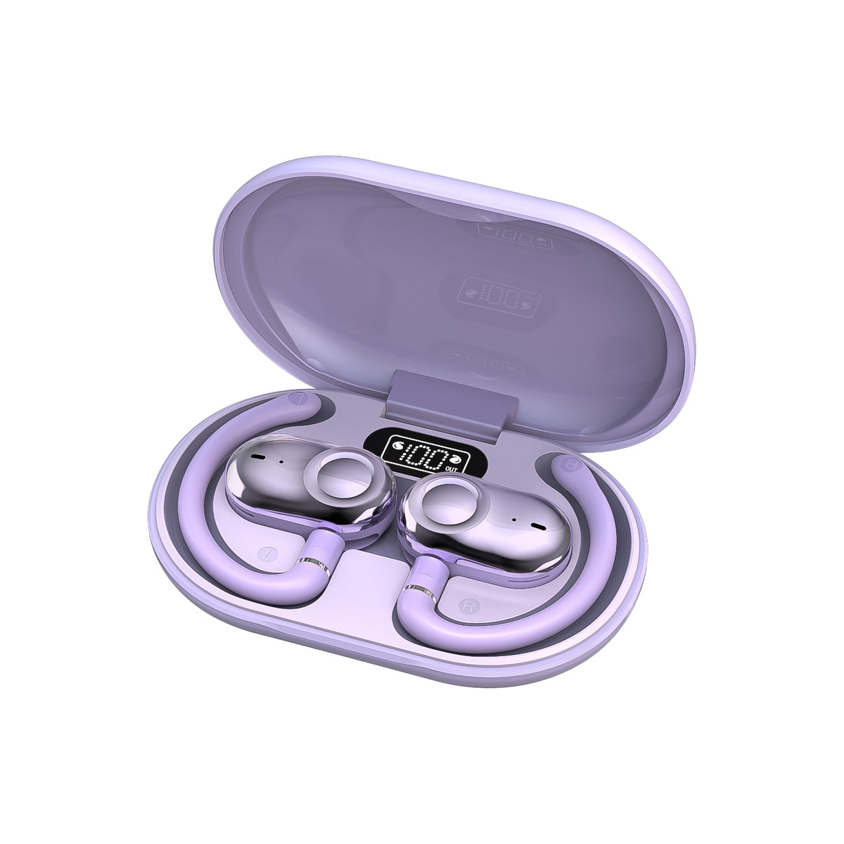 GX18 AI Translation Headphones Hi-Fi Stereo Headphones Digital Display Sports Headphones