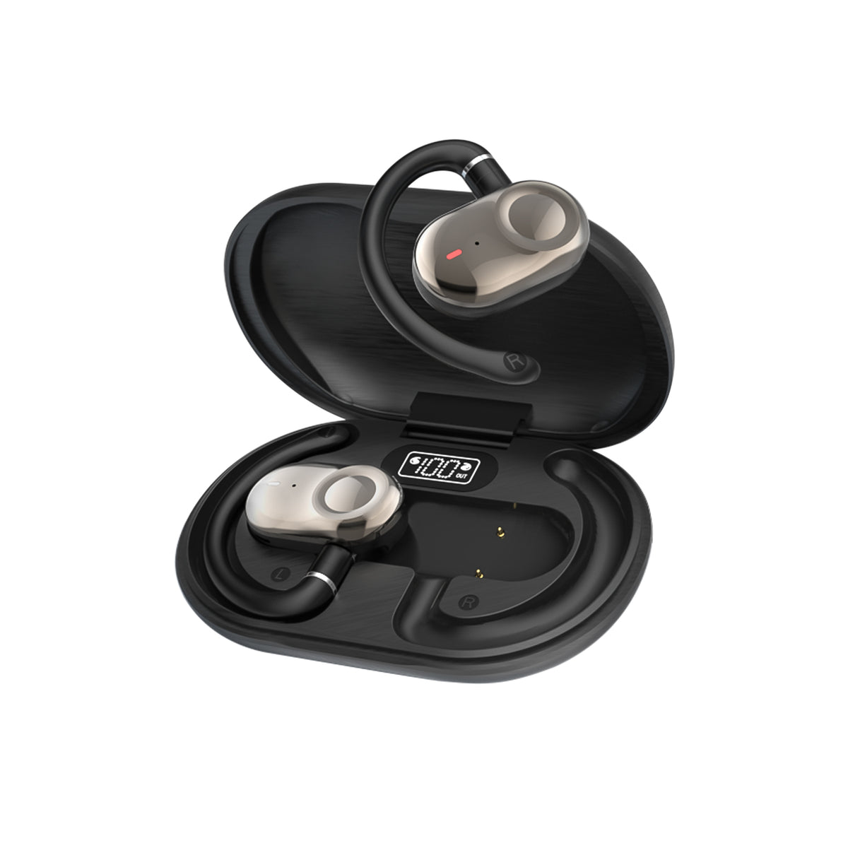 GX18 AI Translation Headphones Hi-Fi Stereo Headphones Digital Display Sports Headphones