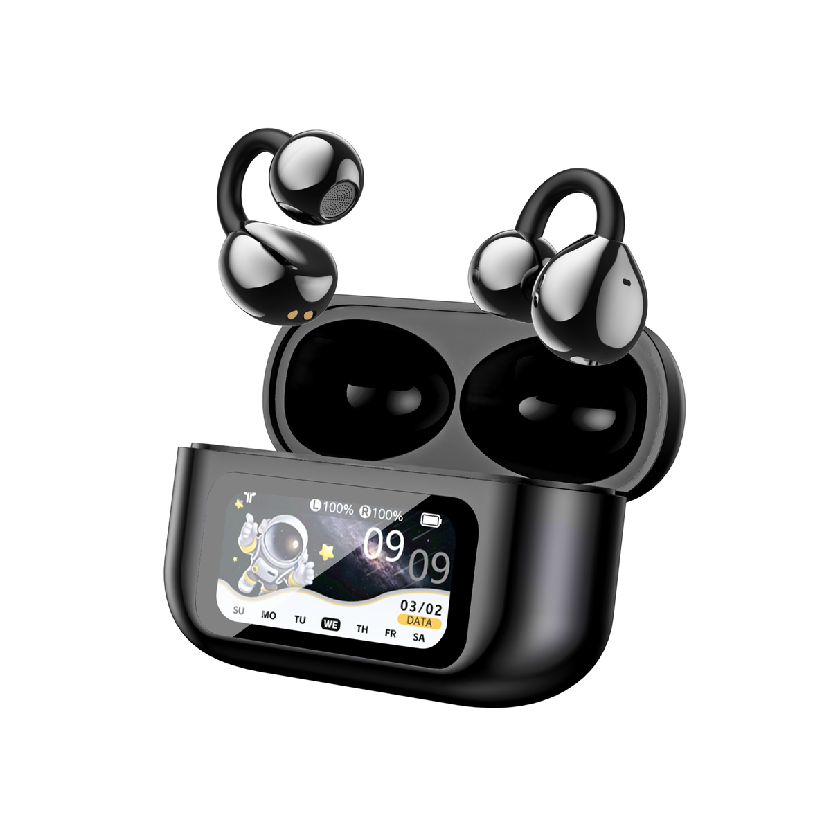 GX42 AI Translation Headphones Free Touch Screen LCD Wireless Headphones Hifi Bass Stereo