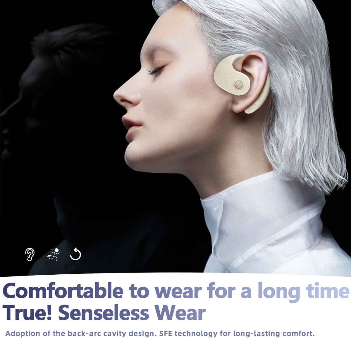 OEM JM13 True Wireless Noise Canceling Headphones Waterproof and Waterproof AI In-Ear Headphones