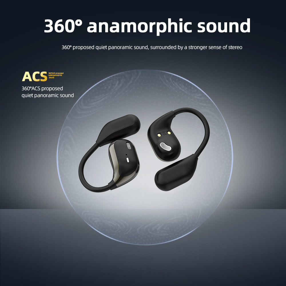 GX15  AI Translation Headphones Digital Display with LED Battery Indicator for Sports Running Headphones