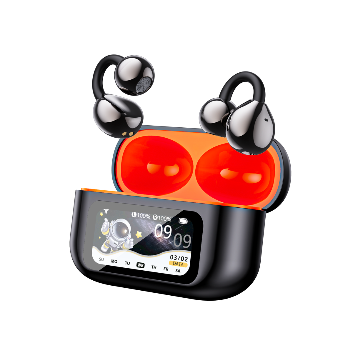 GX42 AI Translation Headphones Free Touch Screen LCD Wireless Headphones No Noise Canceling