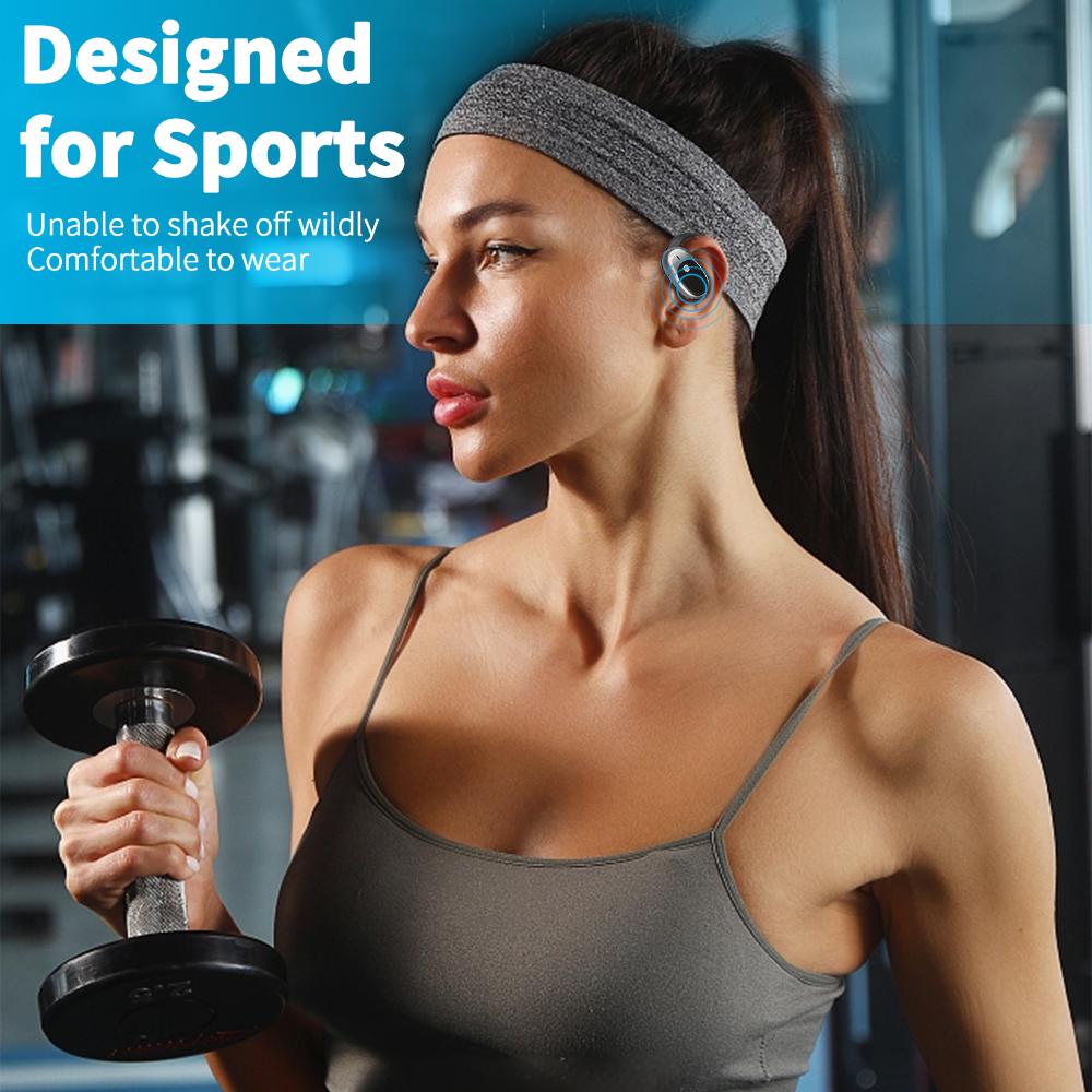 JM11 Bluetooth Headphones Sports Wireless Headphones with Comfortable Earbuds, LED Battery Indicator,