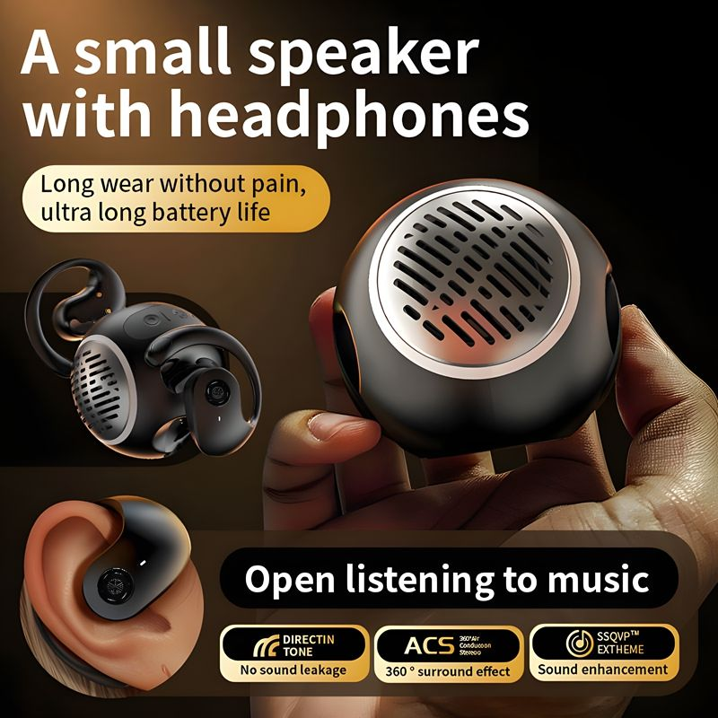 JM13PRO 2-in-1 True Wireless Speaker Bluetooth Headphones Heavy Bass Ambient Light