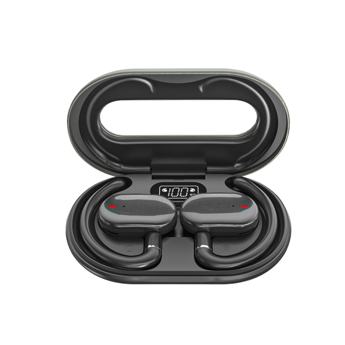 GX23 Bluetooth Headphones LED Battery Indicator Headphones Digital Display Sports Headphones